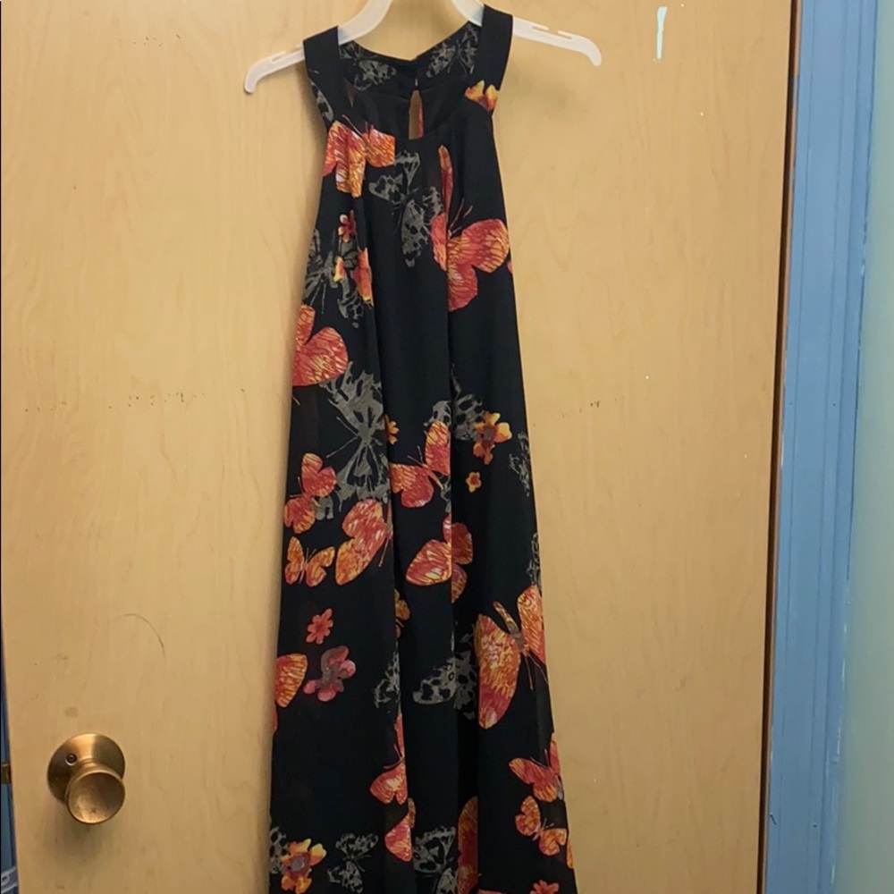 Butterfly black dress